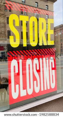 Going Out of Business Store Window Signs Everything Must Go