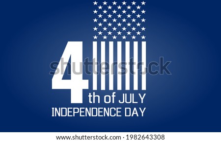 4th of july - usa independence day, holiday banner or social media post template