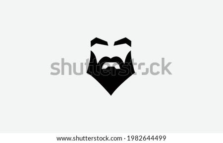 Man Face vector logo design Royalty-Free Stock Photo #1982644499