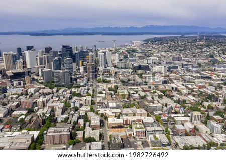 Seattle Landscape from Above During the Day