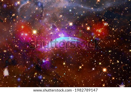 Galaxy, nebula and gas. The elements of this image furnished by NASA.

