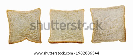 Single object of Bread isolated on white background