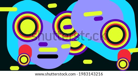 Colorful abstract background. Greeting card template  
