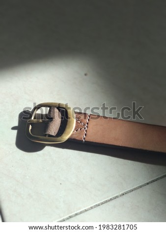 Abstract background photo of leather belt product