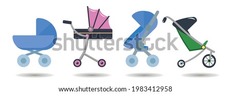 baby carriage vector clip art set. baby carriage vector clip art set. baby carriage vector clip art set.