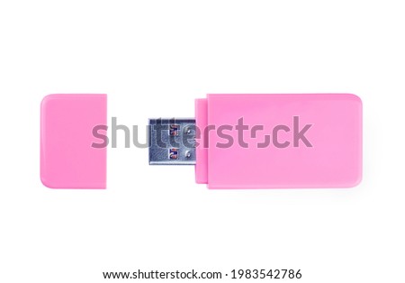 USB stick isolate on white background