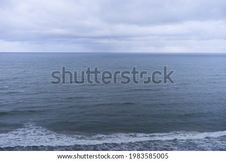 Sea, front scenic view of waves on the beach, travel and summer panoramic background, web banner