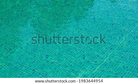 Rippling water in the pool, top view.