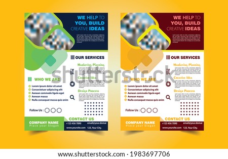 Corporate business flyer. Modern Brochure template cover design. Abstract magazine layout template. Annual report vector eps. a4 size paper cover design illustrations.