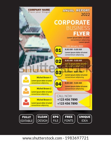 Corporate business flyer. Modern Brochure template cover design. Abstract magazine layout template. Annual report vector eps. a4 size paper cover design illustrations.