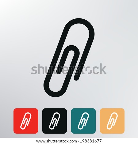 paper clip icon. 