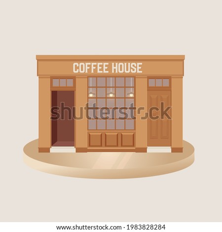 Isolated wood basic coffee shop drink food vector illustation