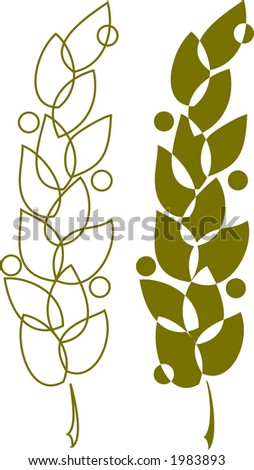 Vector olive branch