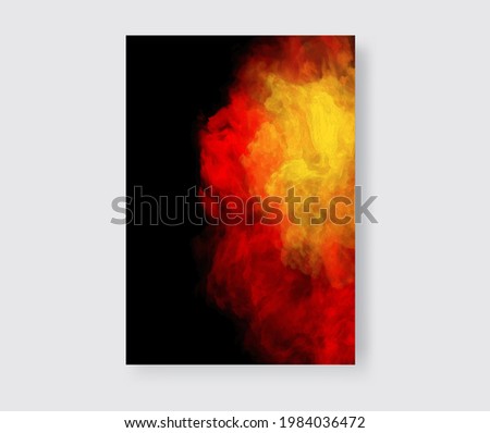 Color Splash banner. Background design of smoke paint. Creativity abstract art,Vector illustration.