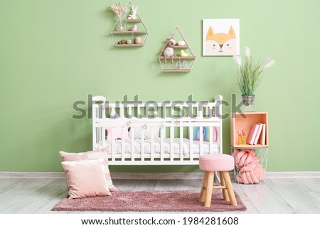 Stylish interior of modern children's room