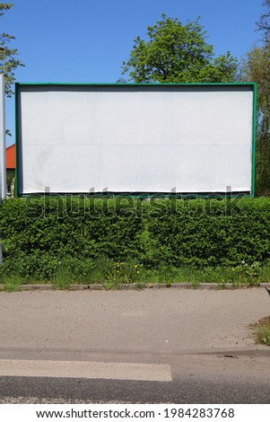 Blank billboard advertisement with copyspace for your text.