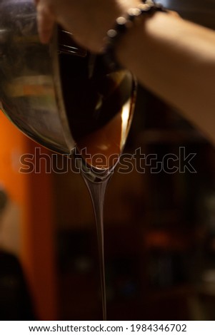 Pouring Hot Fresh Chocolate for candies