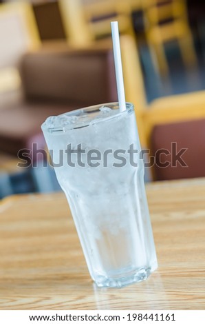 Ice water glass