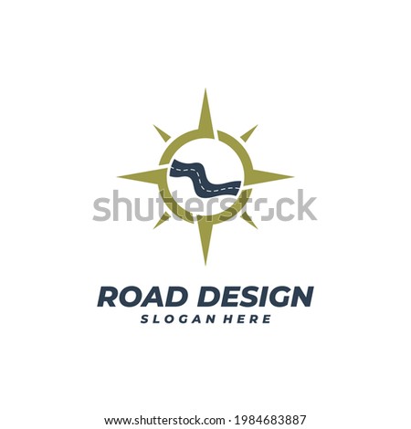 Compass Road logo vector template, Creative Road logo design concepts