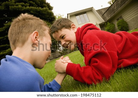 Children Arm Wrestling