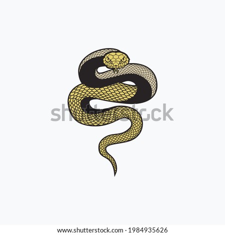 Snake Python Mascot Vector Logo Design