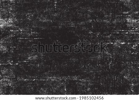 Dark grunge urban texture vector. Distressed overlay texture. Grunge background. Abstract obvious dark worn textured effect. Vector Illustration. Black isolated on white. EPS10. Royalty-Free Stock Photo #1985102456