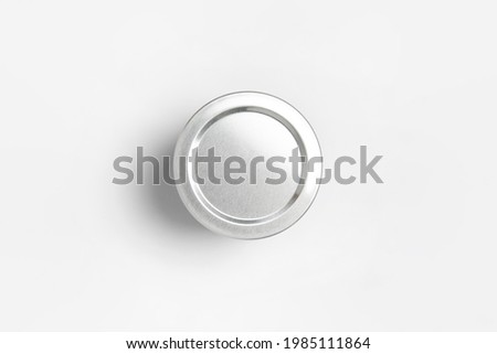 Empty clear glass jar with screw lid isolated on white background.High-resolution photo.