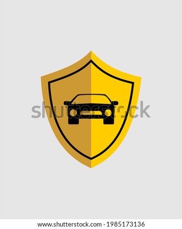 car insurance icon vector design for protection, background, logo, etc.