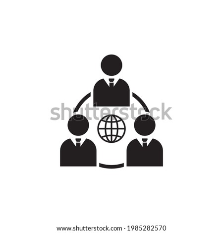 business icon vector, networking icon
