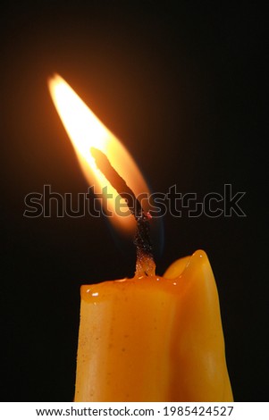 burning candle Worshiping Buddha images and ceremonies