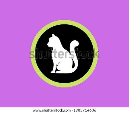 A simple and attractive cat logo is good for logos for cat lovers and cat food traders