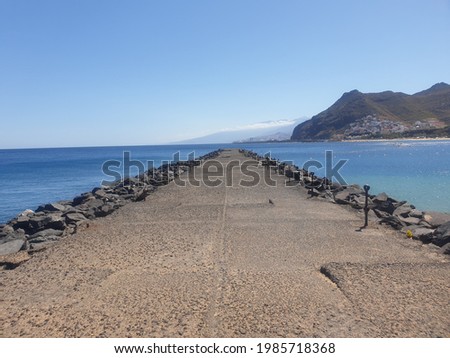 promenade pier located in San Andres, Tenerife 