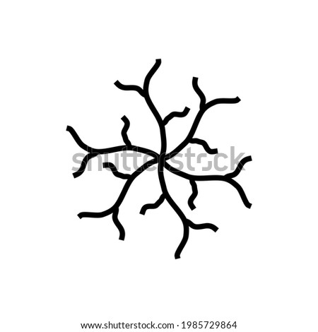 human artery outline icon. isolated line vector illustration from human body parts collection. editable thin stroke human artery icon  Royalty-Free Stock Photo #1985729864