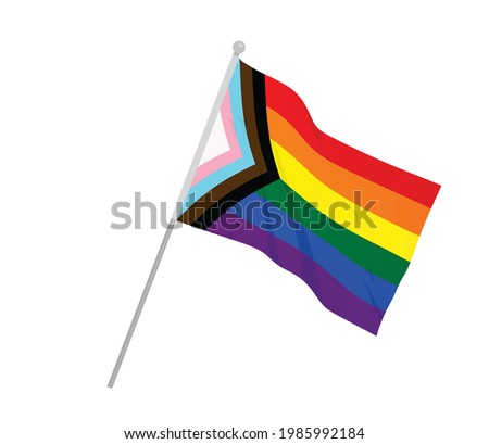 New LGBT flag. vector illustration Royalty-Free Stock Photo #1985992184