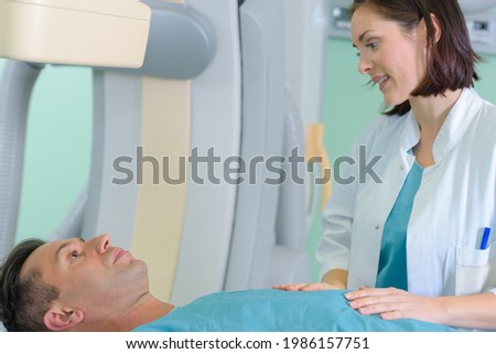 portrait of a sad patient with a nurse