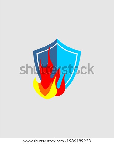 Fire insurance icon vector illustration.