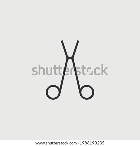 medical scissors icon vector icon surgery operation tool