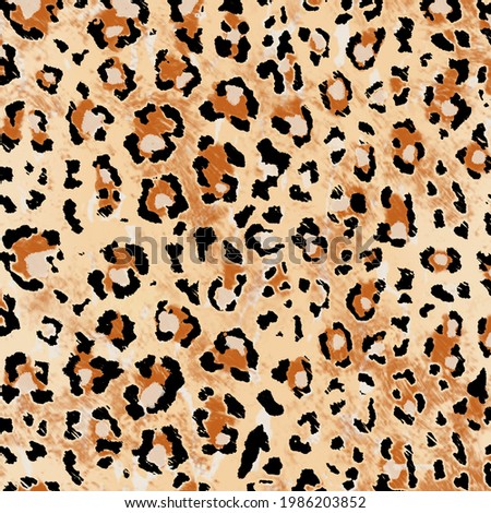 Leopard Skin Pattern Print Background 