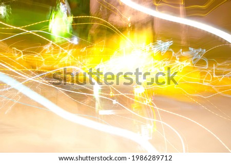 abstract background of blurred trail lights