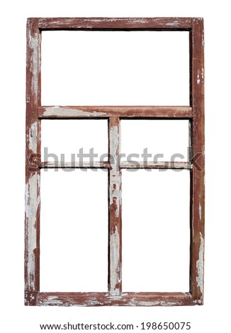 Old wooden window  Royalty-Free Stock Photo #198650075