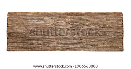 close up of a wooden arrow sign background on white background