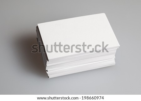 Business card Blank stack picture