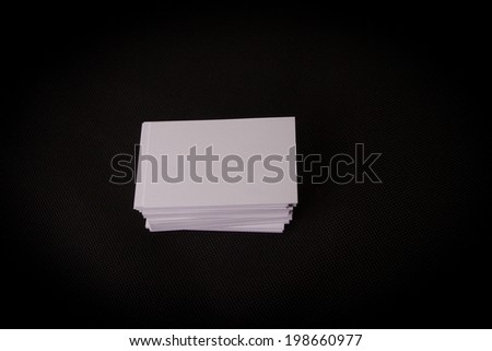 Business card Blank stack picture