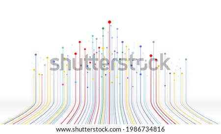 Data digital connection speed line abstract technology background Royalty-Free Stock Photo #1986734816