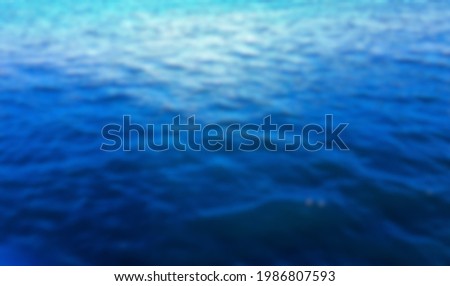 Blue sea waves background. Blur picture