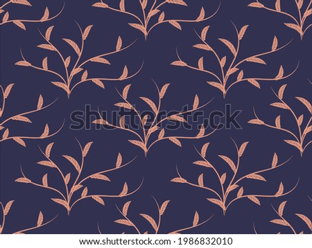 Contemporary modern pattern design vector illustration on dark blue background. Abstract pattern designs for fabrics and more.