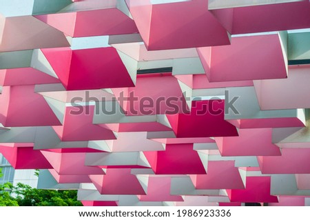 Geometric Pink Abstract Background Pattern