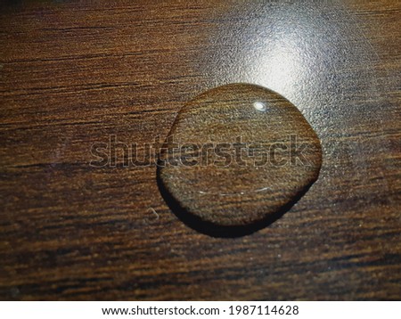 close shot of a drop of water