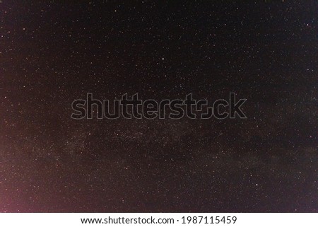 Night sky with bright multicolored stars. Background