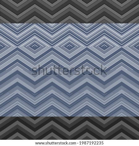 Zigzag. Modern seamless striped wallpaper for design. Color diagonal lines background vector. 